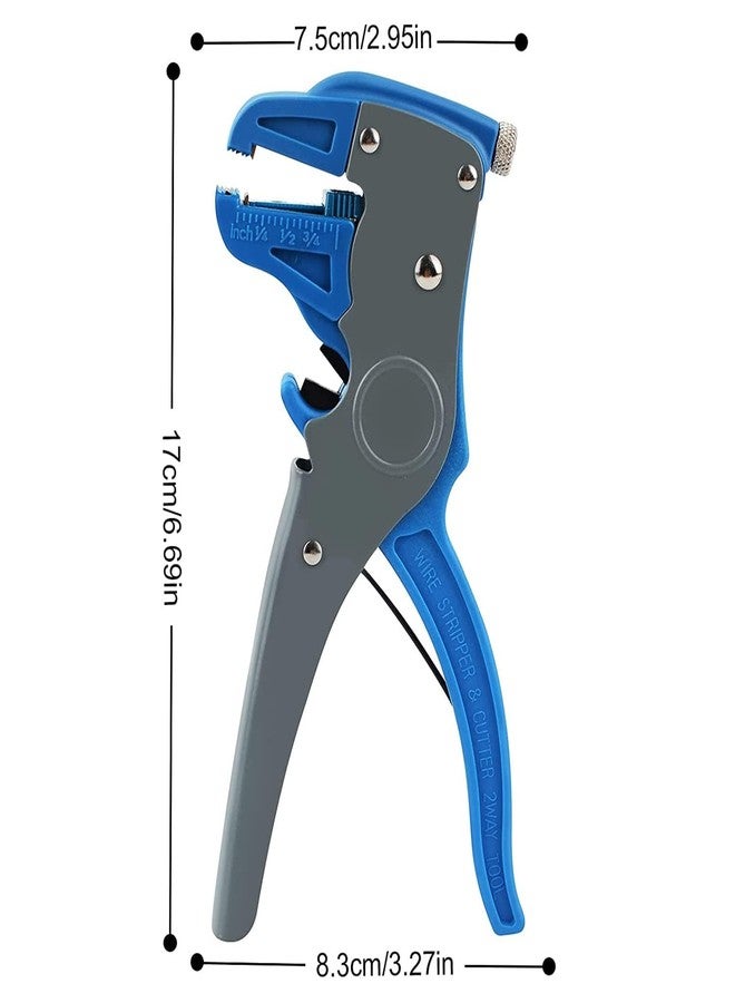 Megika Self Adjusting Cable Wire Insulation Stripper Cutter Automatic Tool - Heavy Duty | Work for Cable 0.2 MM to 6 MM | MT-02DX (Multicolor) - Image 2